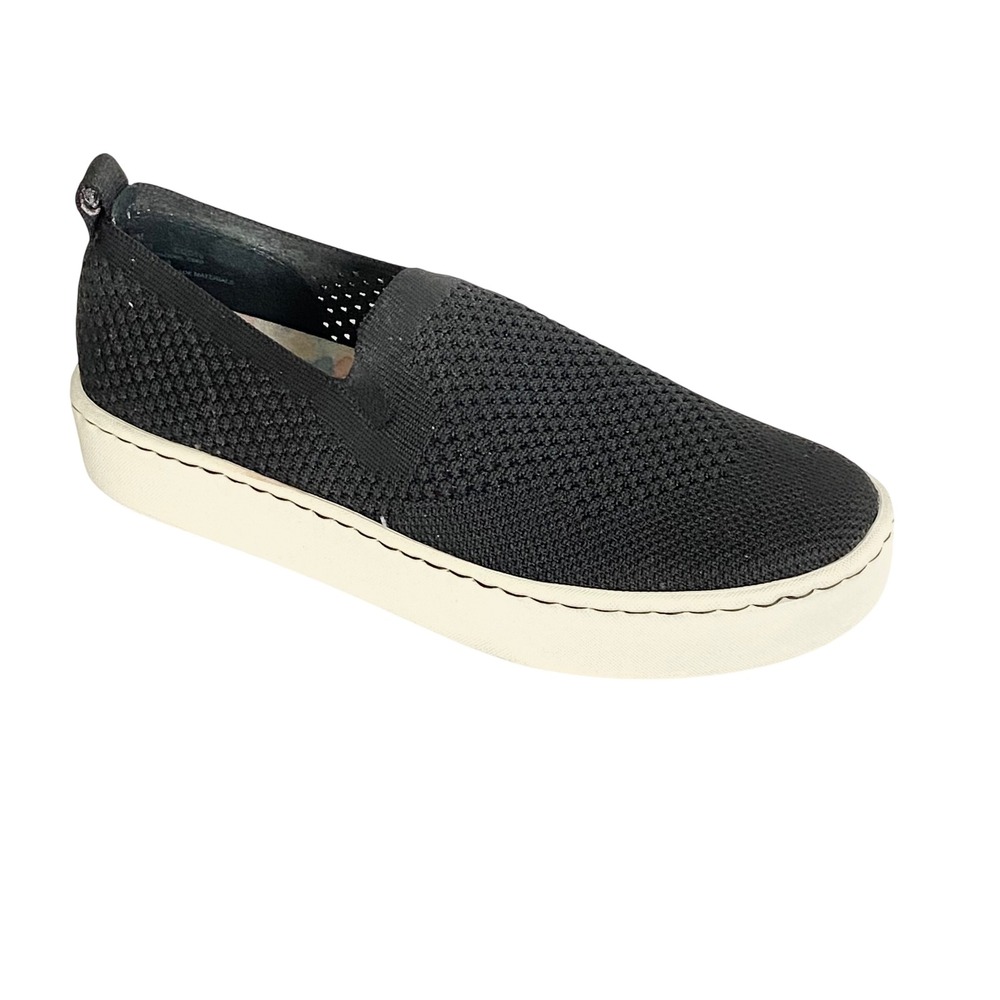 Born Solstice Knit Casual Slip-On Sneakers Womens Black Fabric Flats F42503